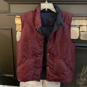 Vintage Ralph Lauren Burgundy Quilted Vest
